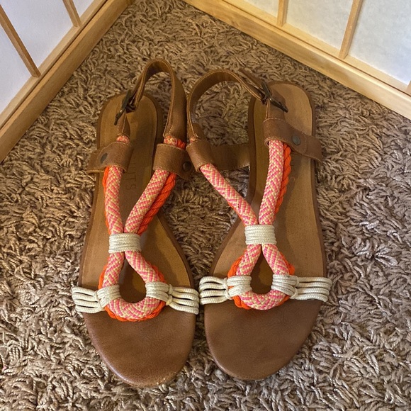 Neon Rope Sandals - Picture 2 of 7